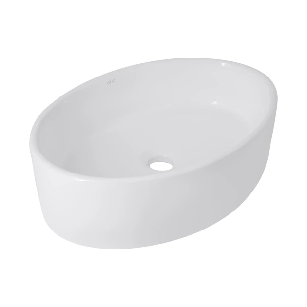 Комплект для ванной Qtap Kolibri 500x360 мм White с накладной раковиной, высоким смесителем Arvin Chrome, донным клапаном PU02 и сифоном (47311/48639) - изображение 2