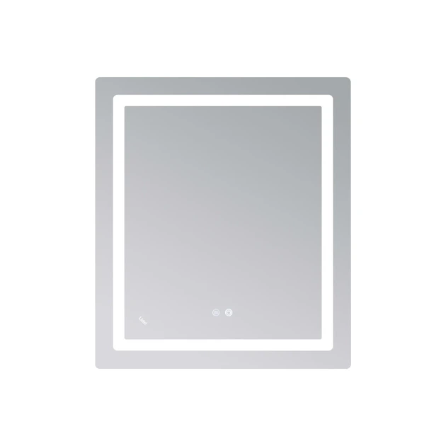 Зеркало настенное Lidz Kubis KU2 700x800 мм с LED-подсветкой, Touch, антизапотеванием и диммером (48447) - Фото 3 Зеркало настенное Lidz Kubis KU2 700x800 мм с LED-подсветкой, Touch, антизапотеванием и диммером (48447) - изображение 3
