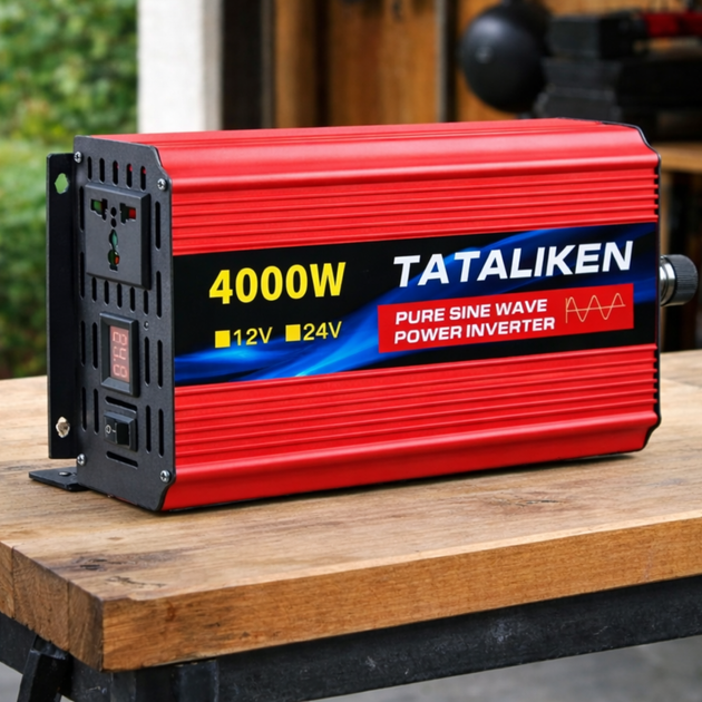 Инвертор TATALIKEN 12V 1800W (4000 W пик), чистая синусоида, преобразователь напряжения 220V - изображение 5