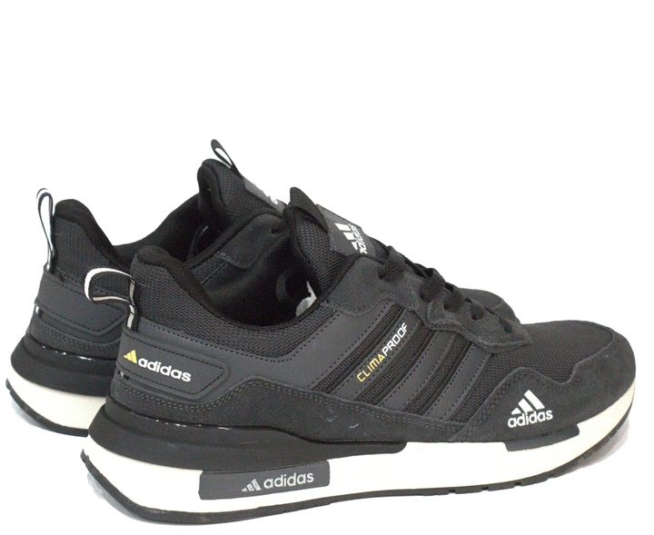 Чоловічі кросівки Adidas замш текстиль сірі з білим 46 - изображение 7