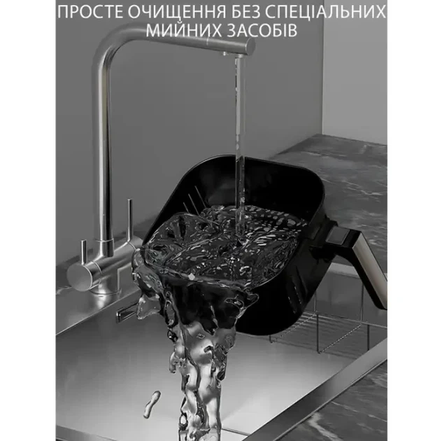 Електрична фритюрниця Crownberg CB-5550 електричний аерогриль для смаження без масла 2000Вт мультипіч - изображение 5