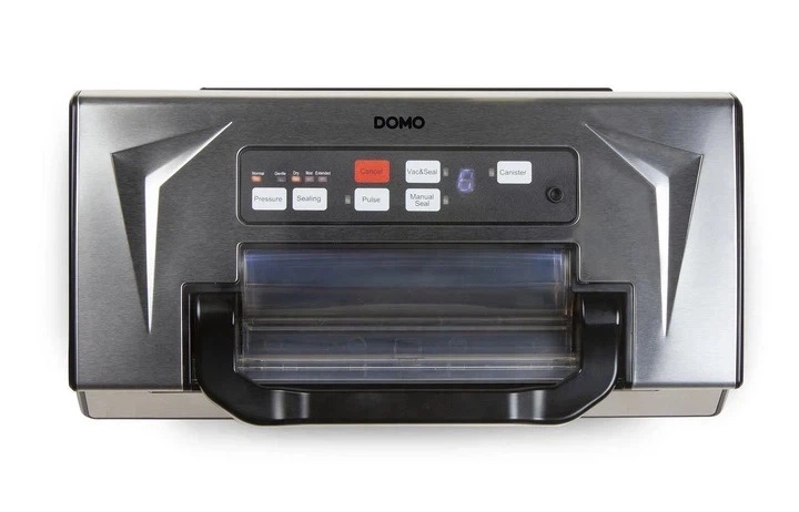 Вакуумний пакувальник DOMO DO336L 130 Вт 20 л/хв подвійна помпа -0.9 Bar + рулон плівки 28×500 см