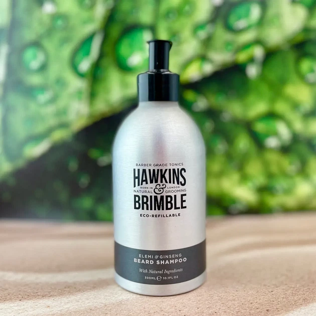 Шампунь для бороді Hawkins & Brimble Beard Shampoo Eco-Refillable 300 мл - Фото 3 Шампунь для бороді Hawkins & Brimble Beard Shampoo Eco-Refillable 300 мл - зображення 3