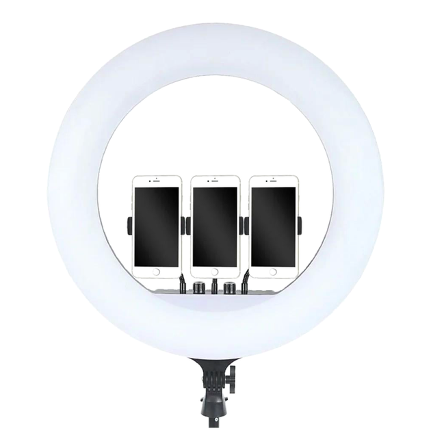 Кільцева лампа OEM Fill Light 45 см 3200-5500K з кріпленням для телефона та фотоапарата чорна - Фото 5 Кільцева лампа OEM Fill Light 45 см 3200-5500K з кріпленням для телефона та фотоапарата чорна - зображення 5