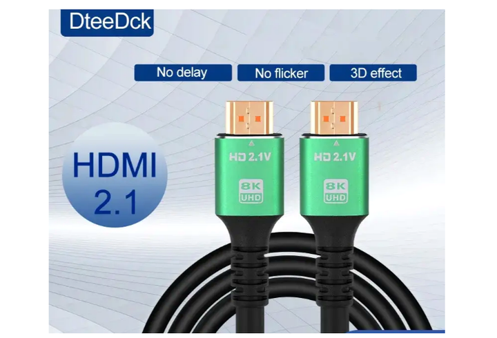 Кабель HDMI 2.1V 1.5 м 8K 120fps черный для подключения игровых консолей и ПК - изображение 8