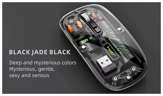 Бездротова миша TWolf X1 Bluetooth сірого кольору - зображення 5