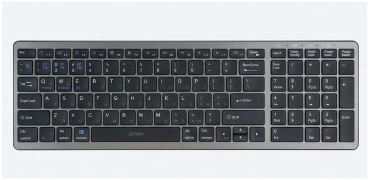 Бездротова клавіатура JEQANG JB-387 2.4 G Bluetooth dual-mode чорний 99 клавіш ABS пластик - Фото 8 Бездротова клавіатура JEQANG JB-387 2.4 G Bluetooth dual-mode чорний 99 клавіш ABS пластик - зображення 8