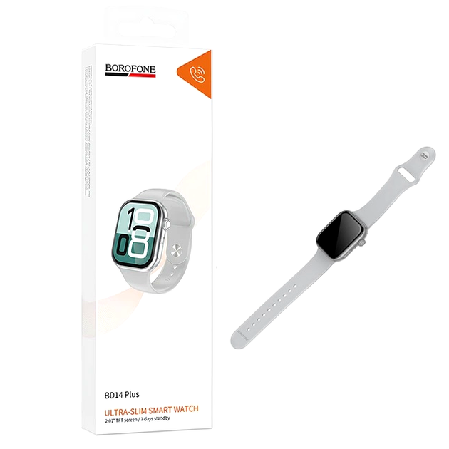 Смарт часы Borofone BD14 Plus Bluetooth 2.01 дюйма 180 mAh мониторинг активности звонки - Фото 6 Смарт часы Borofone BD14 Plus Bluetooth 2.01 дюйма 180 mAh мониторинг активности звонки - изображение 6