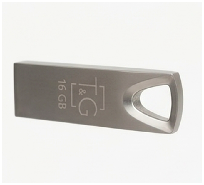 USB флешка 16 ГБ металл 117 USB 2.0 стальной для хранения данных - зображення 3