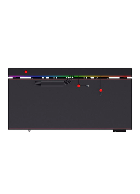 Игровой стол FANTECH DW114 Workstation Черный 140x70 см с регулировкой высоты до 122 см и магнитной RGB подсветкой - изображение 7