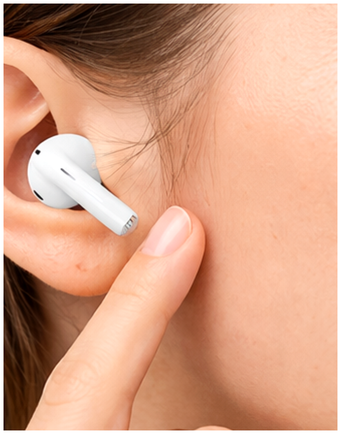 Bluetooth стерео гарнітура Hoco EQ33 7 годин відтворення 40 mAh білий ABS пластик - Фото 8 Bluetooth стерео гарнітура Hoco EQ33 7 годин відтворення 40 mAh білий ABS пластик - зображення 8