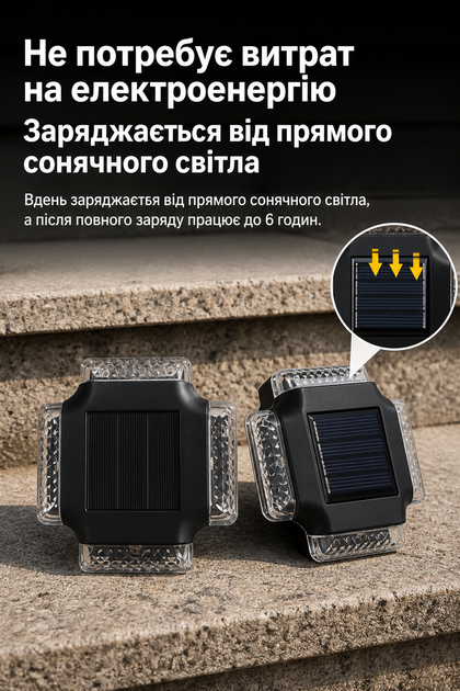 Вуличний настінний світильник на сонячній батареї IP65, 4 LED, тепле/біле світло, автоматичне вмикання - зображення 6