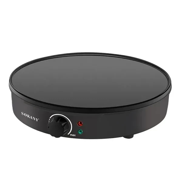 блинница sokany sk-bbq-842 30 см 1000 вт, антипригарное покрытие, регулировка температуры - изображение 2