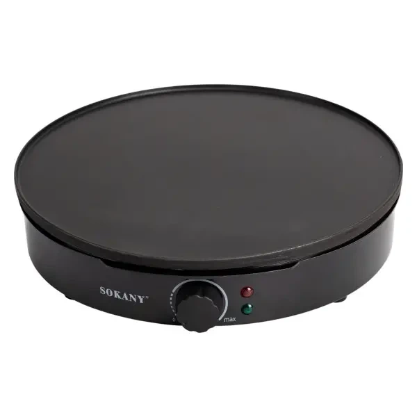 блинница sokany sk-bbq-842 30 см 1000 вт, антипригарное покрытие, регулировка температуры - изображение 7