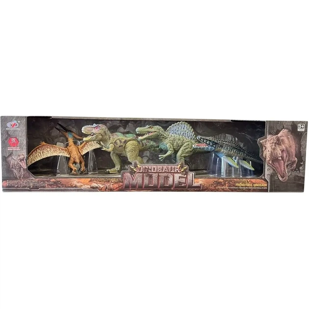 Ігровий набір Dino Toys Доісторичні динозаври 4шт 62х14х15 см - Фото 1 Ігровий набір Dino Toys Доісторичні динозаври 4шт 62х14х15 см - изображение 1