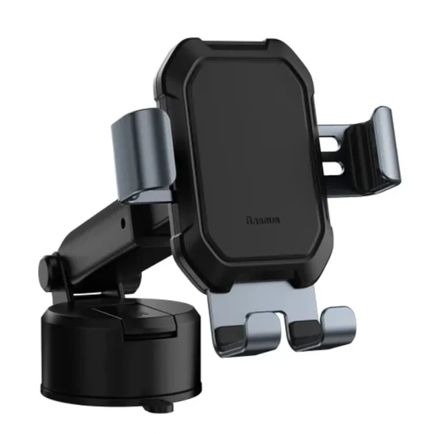Автотримач для телефона Baseus Tank gravity car mount holder with suction base Tarnish Black - Фото 1 Автотримач для телефона Baseus Tank gravity car mount holder with suction base Tarnish Black - изображение 1
