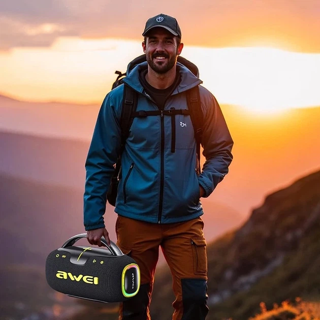 Bluetooth колонка Awei KA28 (50W)- чорний - изображение 4