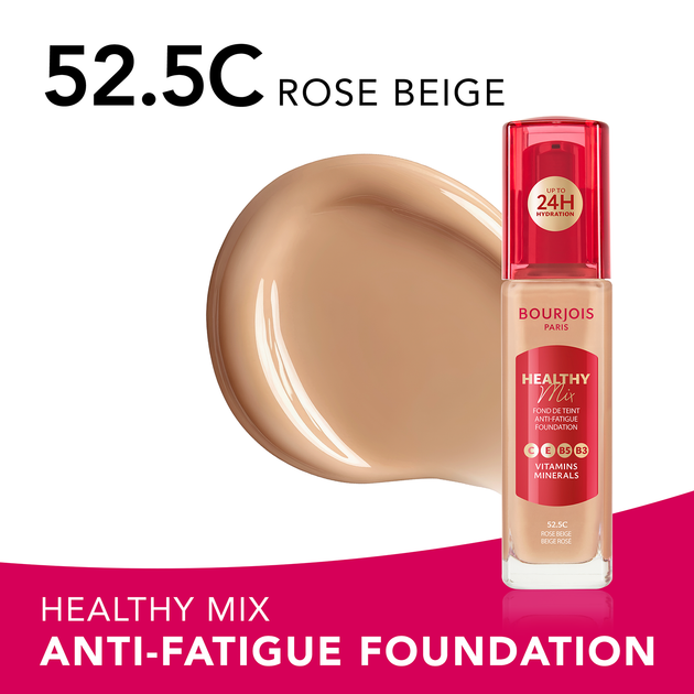 Тональная основа Bourjois Healthy Mix 52.5С Rose Beige 30 мл (3616307172851) - изображение 4