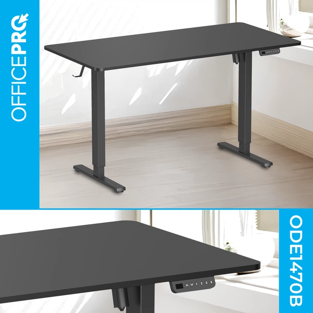 Комп’ютерний стіл з електрорегулюванням висоти OfficePro ODE1470B - зображення 3