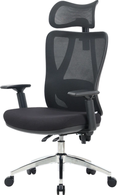 Крісло офісне OfficePro Aero OC490B Black - Фото 1 Крісло офісне OfficePro Aero OC490B Black - зображення 1