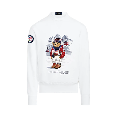 Чоловіча кофта у білому кольорі Ralph Lauren Men’s Fleece Sweatshirt розмір М - Фото 1 Чоловіча кофта у білому кольорі Ralph Lauren Men’s Fleece Sweatshirt розмір М - изображение 1