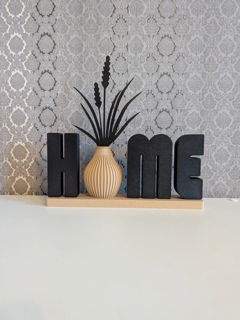 Статуетка буквене позначення home з вазою. Aivory - зображення 3