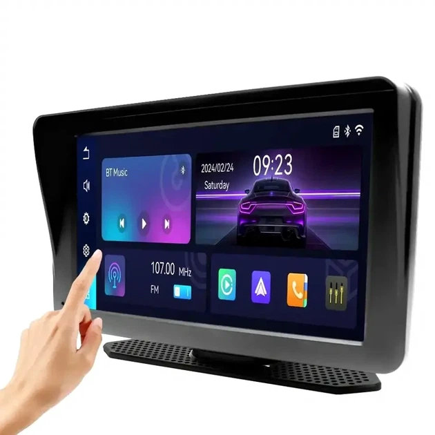Беспроводная мультимедийная система 7 дюймов IPS экран Carplay 701W для автомобиля с AUX и Type-C - изображение 2