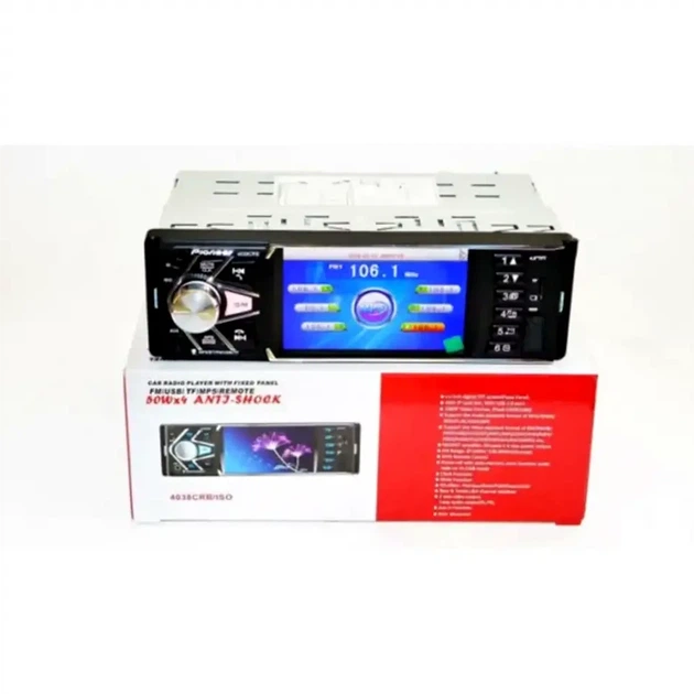 Автомагнитола MP5 4038 BT 4.1 1DIN 4x45W USB до 16Гб черный для автомобиля - изображение 5
