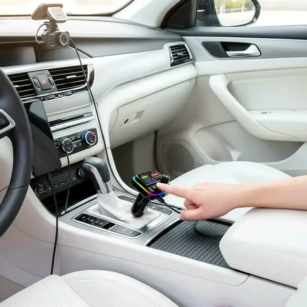 Автомобильный FM трансмиттер с зарядкой, 2хUSB, Type-C, PERVOI CTC-732 - изображение 13