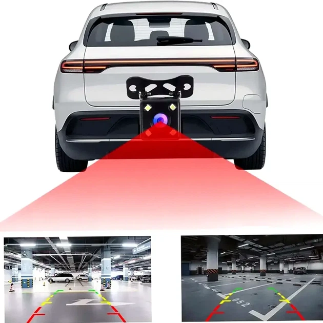 Камера заднего вида с подсветкой 4LED, HD, CAR CAM 707 - изображение 15