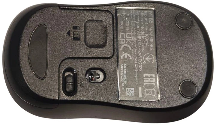 Миша Logitech M185 Wireless Grey (910-002238/910-002235) (2320LZX2YCY9) - Уцінка - зображення 4