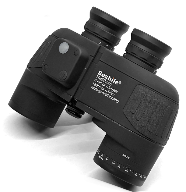 Бинокль Boshile 10х50 BAK4 с компасом (Черный) HDSYR_5899 - изображение 4