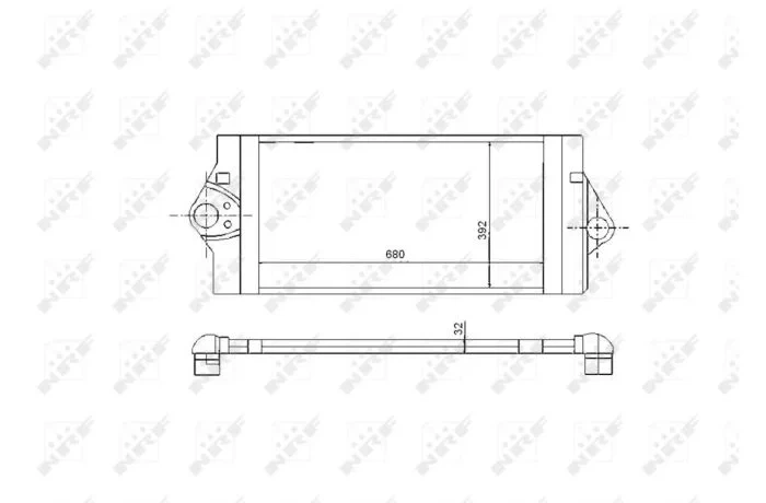 Інтеркулер 30893 NRF NRF 30893 Renault Laguna, Espace 8200075810 - изображение 5