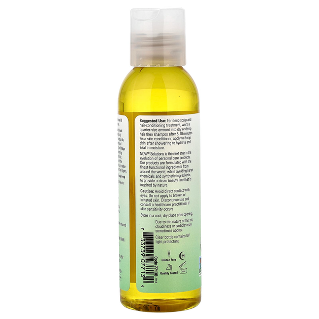 Органическое масло жожоба NOW Foods, Solutions "Organic Jojoba Oil" для кожи, тела и волос (118 мл) - изображение 3