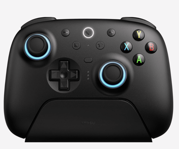 Геймпад 8BitDo Ultimate 2 Wireless 2.4G Black (RET00509) – беспроводной/проводной геймпад для PC и Android, Hall Effect, RGB, док-станция, Bluetooth, черный - Фото 1 Геймпад 8BitDo Ultimate 2 Wireless 2.4G Black (RET00509) – беспроводной/проводной геймпад для PC и Android, Hall Effect, RGB, док-станция, Bluetooth, черный - изображение 1