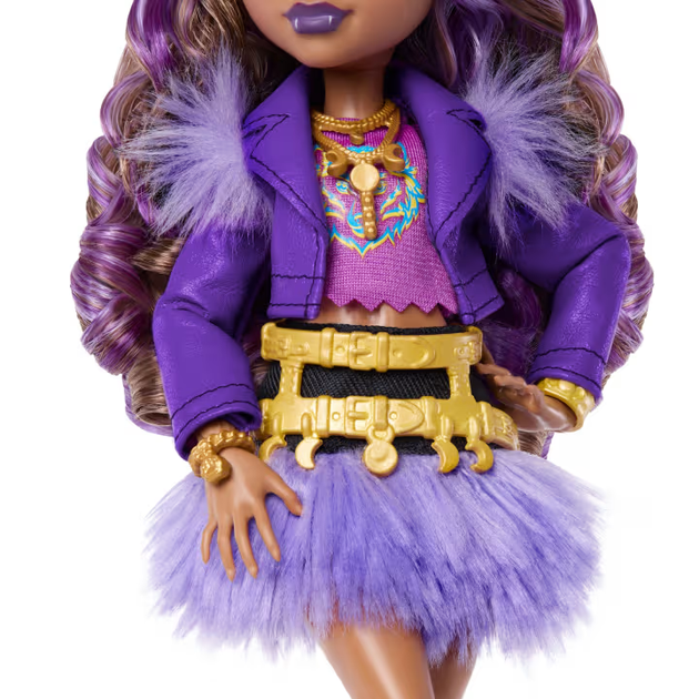 Кукла Монстер Хай Клодин Вульф с питомцем Monster High Clawdeen Wolf with Pet Dog Crescent Mattel (JHK30) (JHK30) - изображение 6