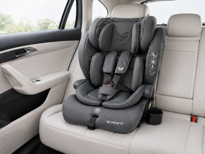 Автокрісло VELANO Flexo i-Size 76–150 см, ISOFIX + Top Tether/ремінь, grey - зображення 8