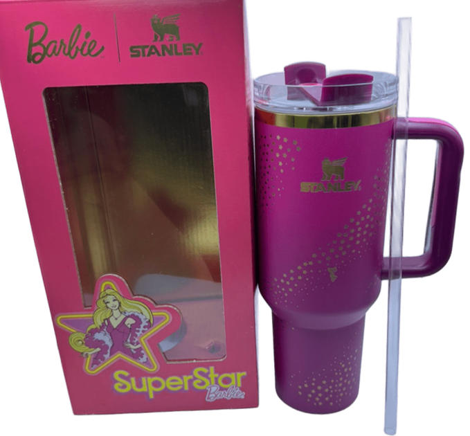 Термос термокружка Stanley Quencher H2.0 Tumbler из нержавеющей стали Barbie Pink Gold 1,18 л KT7001981 - Фото 1 Термос термокружка Stanley Quencher H2.0 Tumbler из нержавеющей стали Barbie Pink Gold 1,18 л KT7001981 - изображение 1