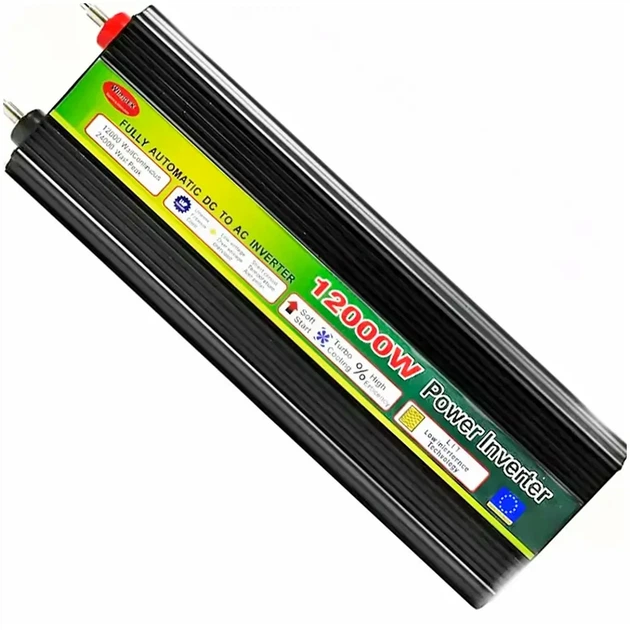 Инвертор 12000W 12V с модифицированной синусоидой черный для автономного энергоснабжения - Фото 1 Инвертор 12000W 12V с модифицированной синусоидой черный для автономного энергоснабжения - изображение 1