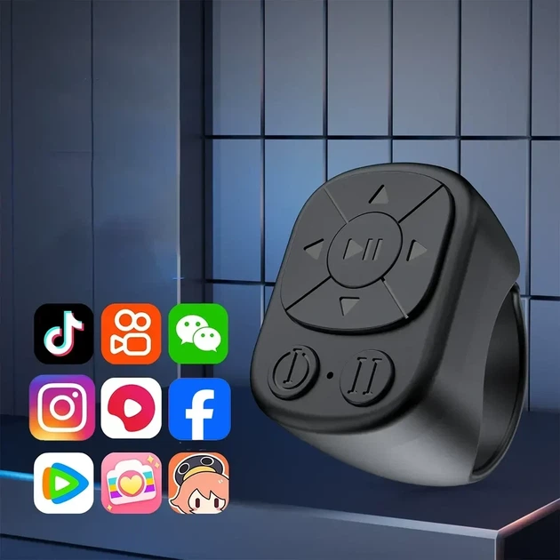 Пульт для телефона Bluetooth кільце керування камерою та сторінками - Фото 11 Пульт для телефона Bluetooth кільце керування камерою та сторінками - зображення 11