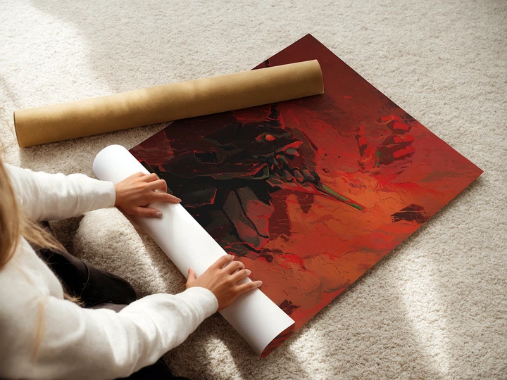 Постер Евангелион, Neon Genesis Evangelion, EVA Unit 01, аниме, A3 24×42 см (id5044) - изображение 3
