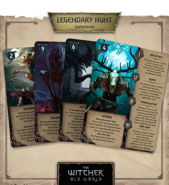 Gra planszowa Go on Board The Witcher: Path of Destiny - Legendary Monsters POD-2LH-EN (5905289601533) - obraz 6