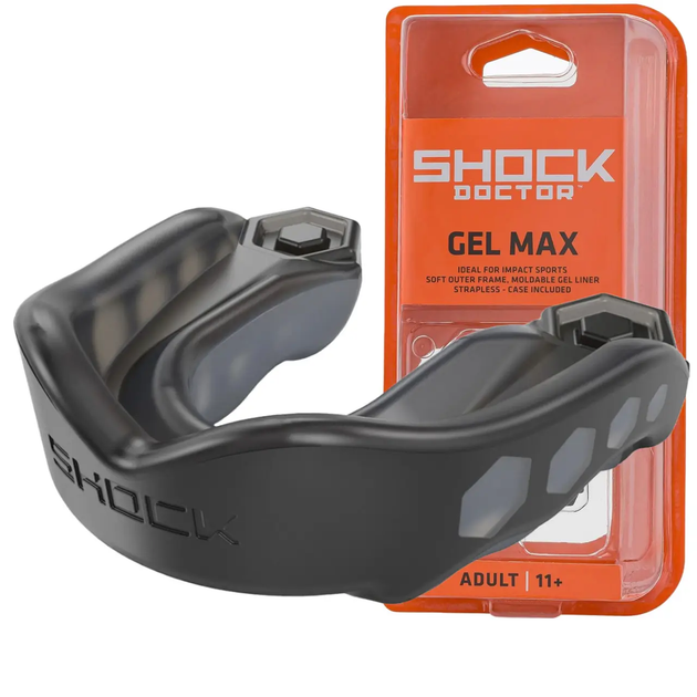 Капа боксерська доросла Shock Doctor Gel Max від 11 років чорна - Фото 2 Капа боксерська доросла Shock Doctor Gel Max від 11 років чорна - изображение 2