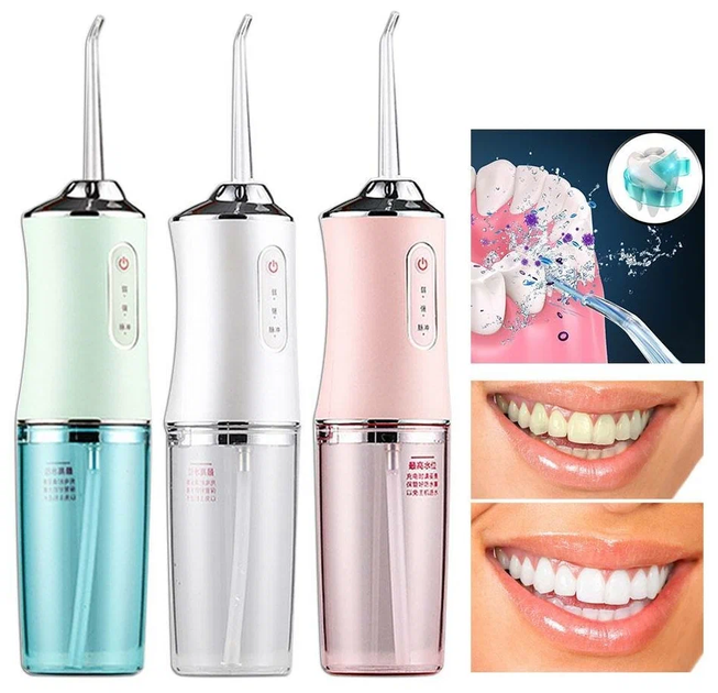 Ирригатор портативный Oral Irrigator 3 режима работы, 2 насадки - Фото 3 Ирригатор портативный Oral Irrigator 3 режима работы, 2 насадки - изображение 3