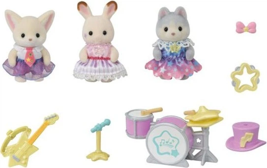 Zestaw figurek Sylvanian Families Koncert w krainie Sylvanian 3 szt. 05845 (5054131058459) - obraz 2