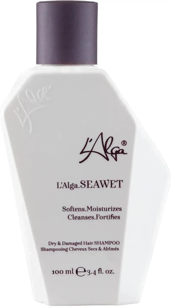 Набір для відновлення волосся L’Alga Seamore Beauty: Шампунь L’Alga SeaWet Shampoo 100 мл + Кондиціонер-бальзам L’Alga SeaBoost Conditioner 100 мл + Термозахисна сироватка L’Alga SeaLush Serum 100 мл + Косметичка - зображення 3