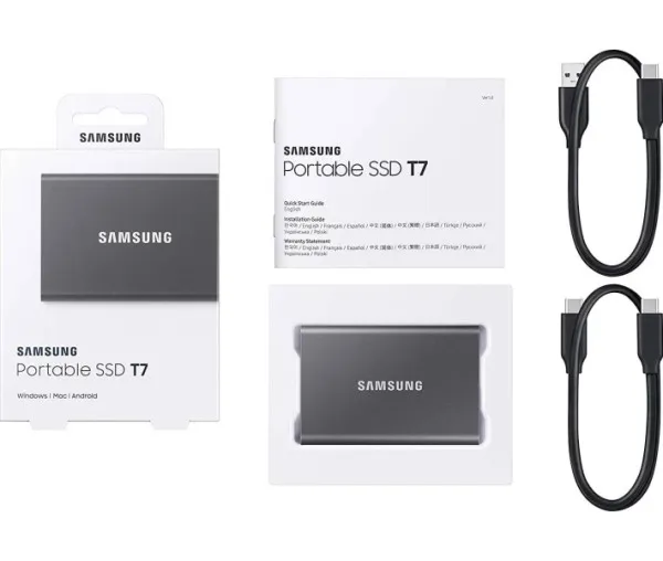SSD накопичувач Samsung T7 4 TB (MU-PC4T0T/WW) - Фото 6 SSD накопичувач Samsung T7 4 TB (MU-PC4T0T/WW) - зображення 6