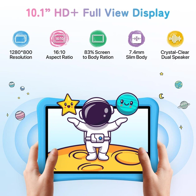 Планшет 10.1" UMIDIGI G5 Tab Kids 4+4/128GB 4G 2-SIM 8 ядер Android 13 Black - изображение 3