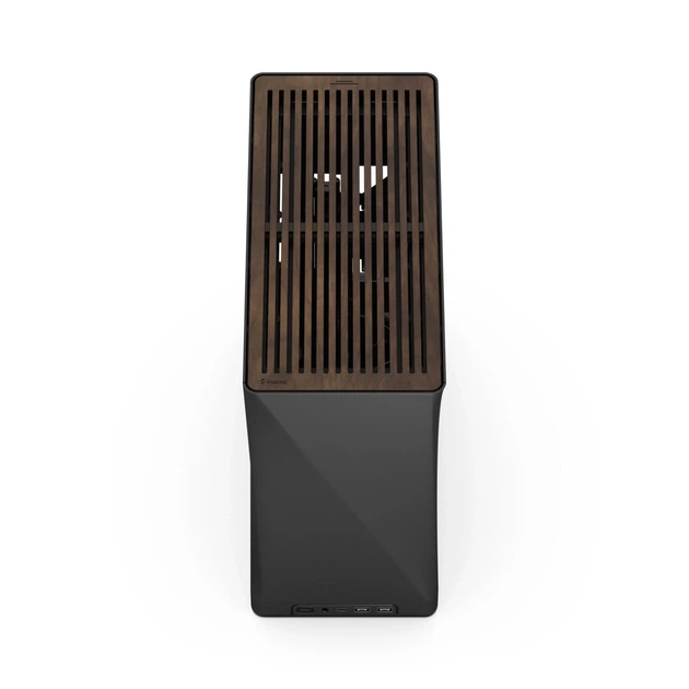 Корпус Fractal Design Era 2 / Mini-ITX / Small Form Factor / Алюминий и Орех / USB Type-C / Без БП / Черный - изображение 5