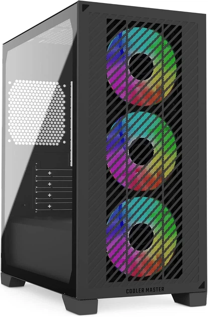 Корпус для ПК Cooler Master Elite 301 / без БП / Черный (102056922) - Б/У - Фото 2 Корпус для ПК Cooler Master Elite 301 / без БП / Черный (102056922) - Б/У - изображение 2